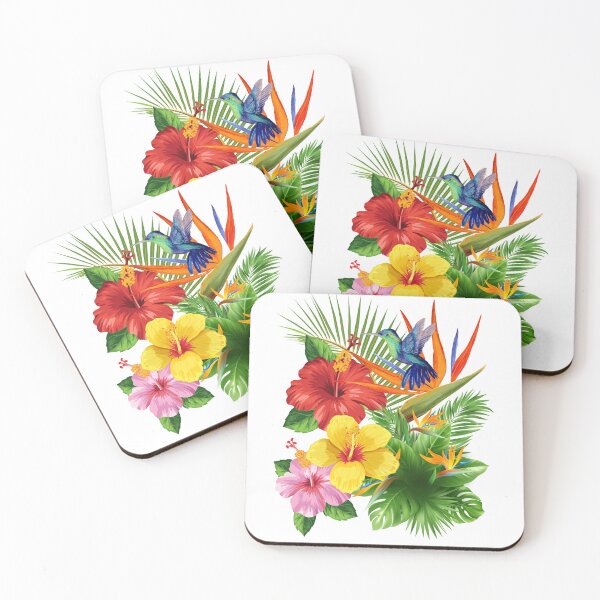 Item preview, Hummingbird - Tropical Flowers designed and sold by Rich Summers Art.