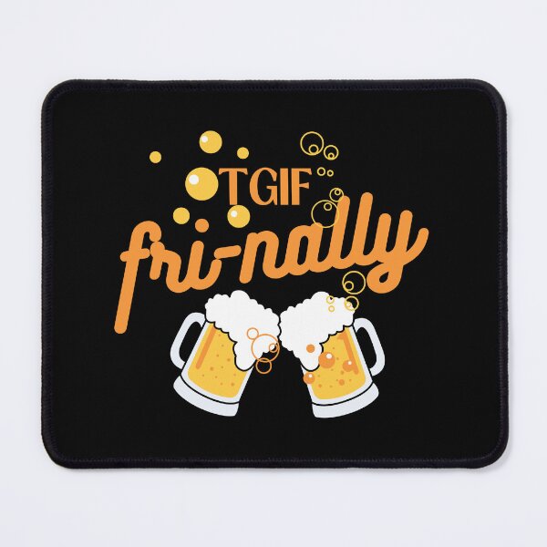 Item preview, TGIF Fri-Nally, Thank God Is Friday Finally! Let's go for a bubbly beer! designed and sold by Ching Teoh.