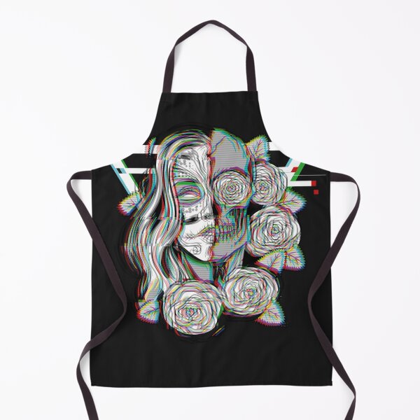 Item preview, Mexican Sugar Skull Vaporwave Glitch Calavera designed and sold by MasterKlaw.