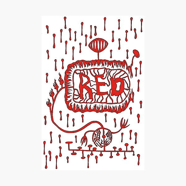 Alpha Red Photographic Print