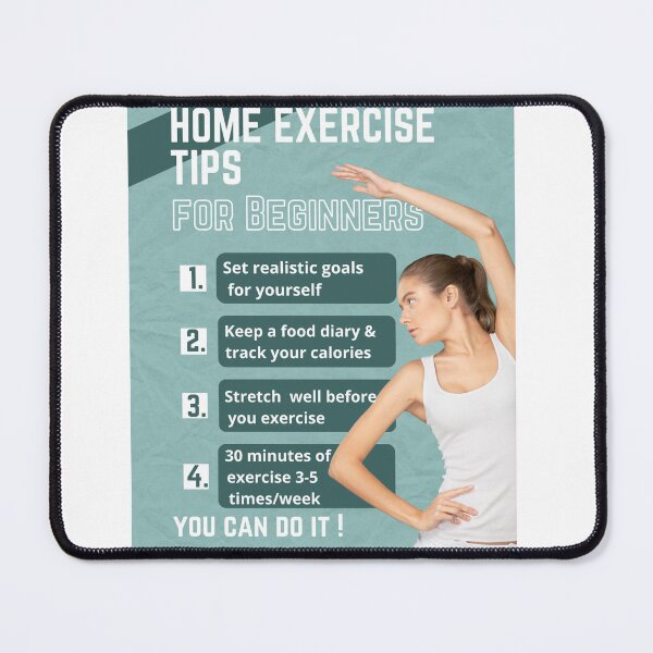 Item preview, Home Exercise Tips For Beginners designed and sold by Christina Friesen.