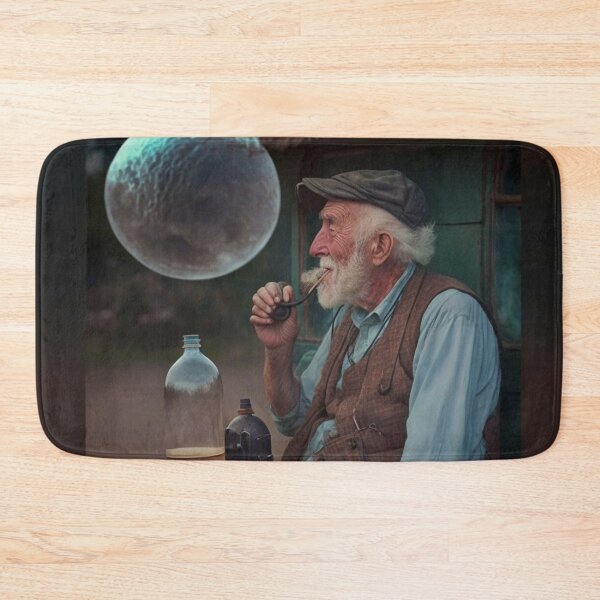 Item preview, The coffee shop man with the moon designed and sold by Shagrah.