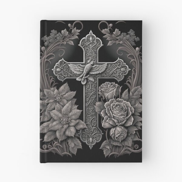 Item preview, Eternal Love: Gothic Cross and Flowers  designed and sold by Myriam Iart.