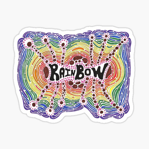 Rainbow Spill Sticker