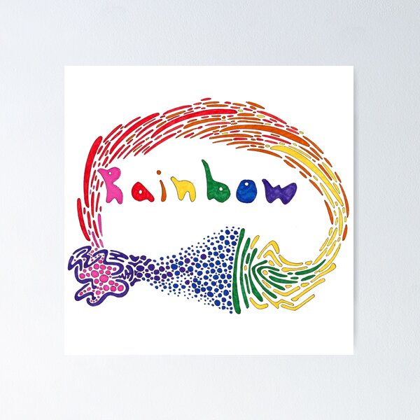 Rainbow Frog Poster