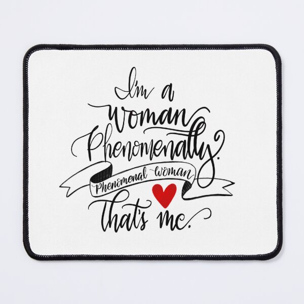 Item preview, Red Heart I'm A Woman Phenomenally. Phenomenal Woman That's Me Quote- PNG designed and sold by mydabug.