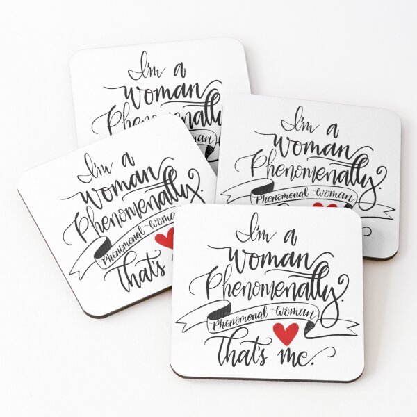 Item preview, Red Heart I'm A Woman Phenomenally. Phenomenal Woman That's Me Quote- PNG designed and sold by mydabug.