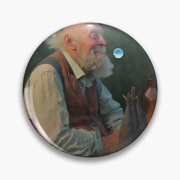 Item preview, The old man tries to smile and with a moon designed and sold by Shagrah.