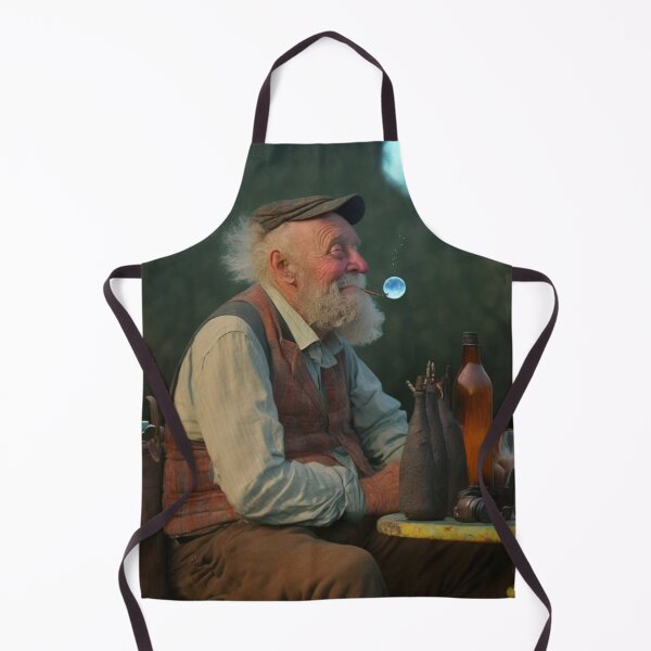 Item preview, The old man tries to smile and with a moon designed and sold by Shagrah.