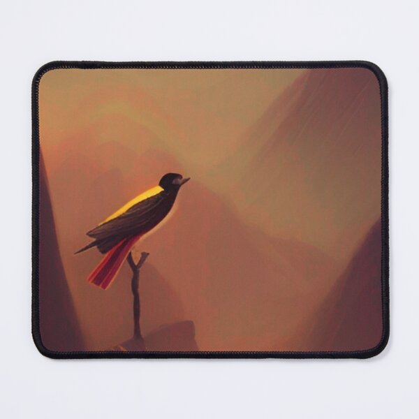 Item preview, Bird posing on a branch in the mountain at sunrise II designed and sold by PSYCO-art.