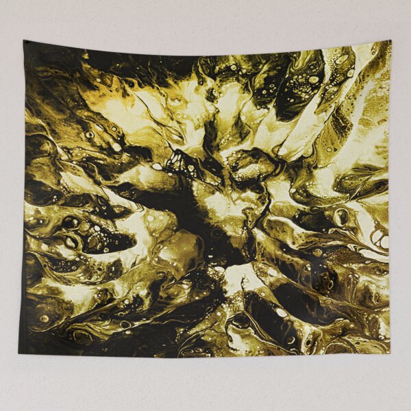 Item preview, GW gold textured abstract painting designed and sold by FunBoutique34.