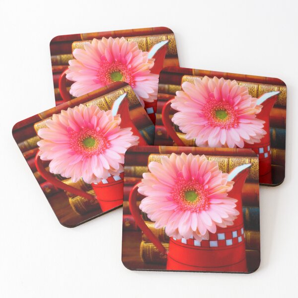 Item preview, Pink Daisy In Red French Pitcher designed and sold by Garry Gay.