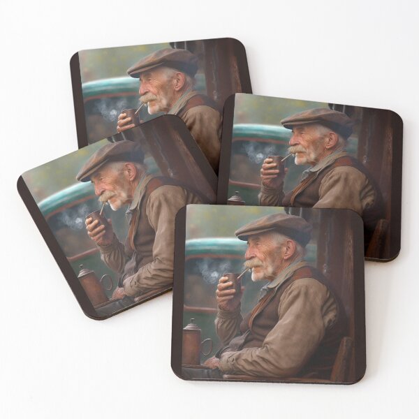 Item preview, A cup of coffee and an old man designed and sold by Shagrah.