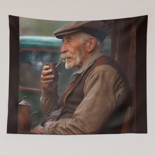 Item preview, A cup of coffee and an old man designed and sold by Shagrah.