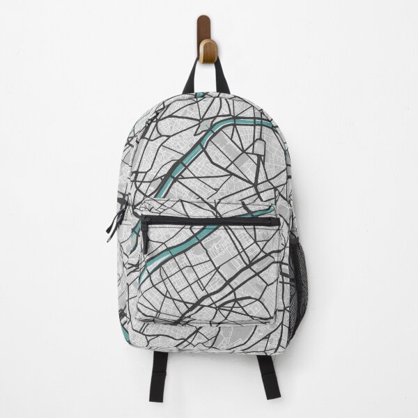 Item preview, Paris France Map - Minimal Style w/ Roads designed and sold by wxnw-designs.