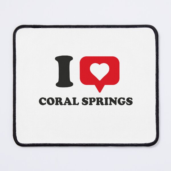 Artikelvorschau, Ich liebe Coral Springs, ich liebe Coral Springs, Heimatstadt Coral Springs, Florida entworfen und verkauft von Danylo Mikhnievych.