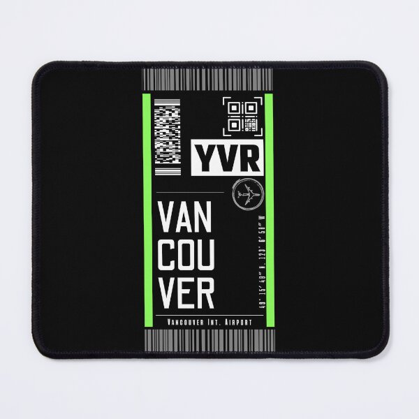 Item preview, VANCOUVER YVR [Black] classic luggage tag travel sticker designed and sold by LeddsoDello.