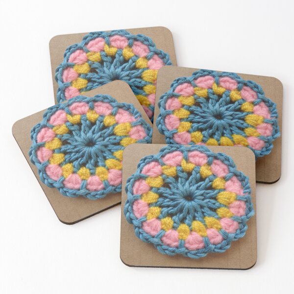 Item preview, crocheted a mandala - wool - handwork // designed and sold by Lillrose.