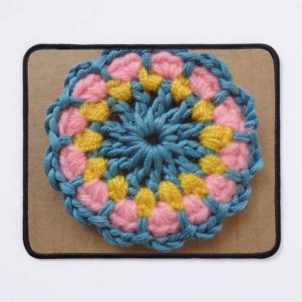 Item preview, crocheted a mandala - wool - handwork // designed and sold by Lillrose.