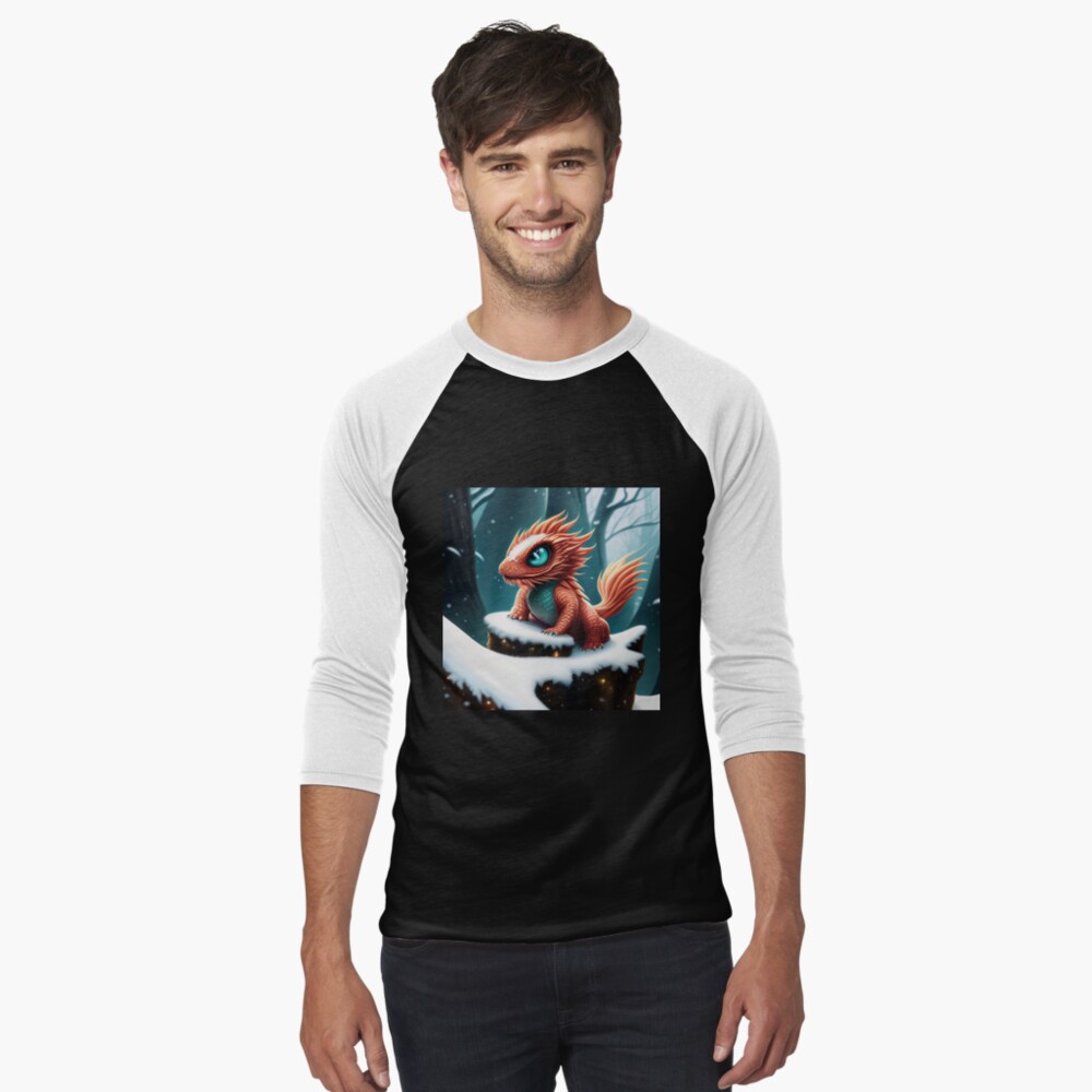 Item preview, Baseball ¾ Sleeve T-Shirt designed and sold by dragynrain.