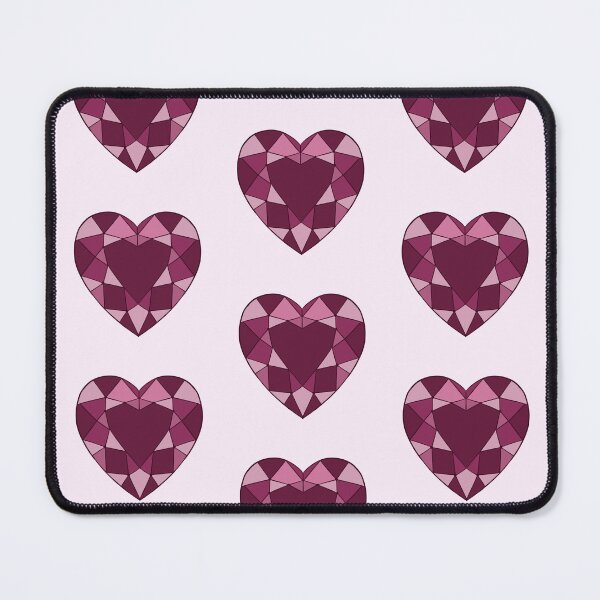 Item preview, Deep pink diamond heart designed and sold by Death-byart.