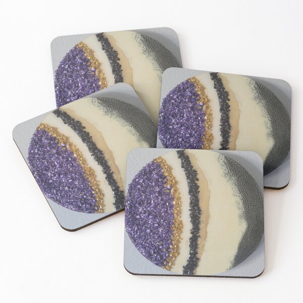 Item preview, Purple and gold geode designed and sold by Chris Boothe.
