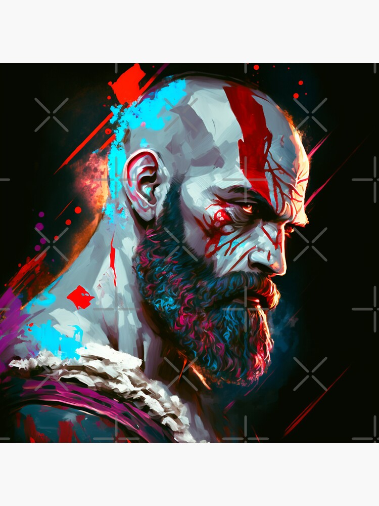 Spartan Rage - God Of War 4 - Sticker