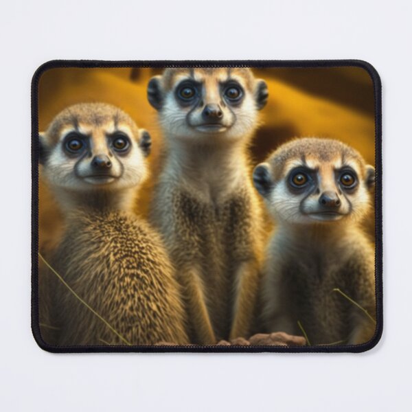 Item preview, "Wild Meerkats: The Only Way for Your Furry Friend to Look Fearless and Cute at the Same Time (Again)" designed and sold by rdreubss7.
