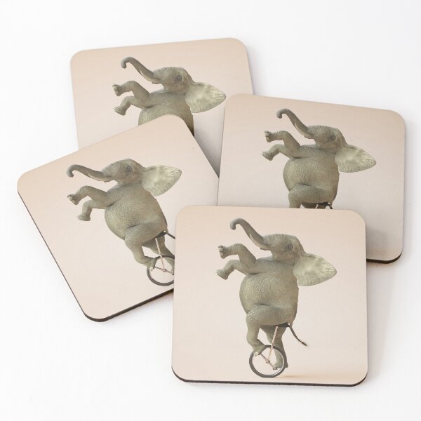 Item preview, Elephant riding a unicycle designed and sold by professorguru.