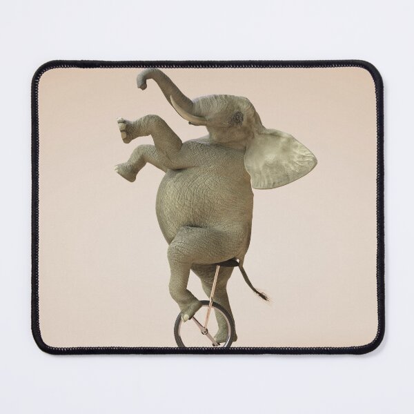Item preview, Elephant riding a unicycle designed and sold by professorguru.