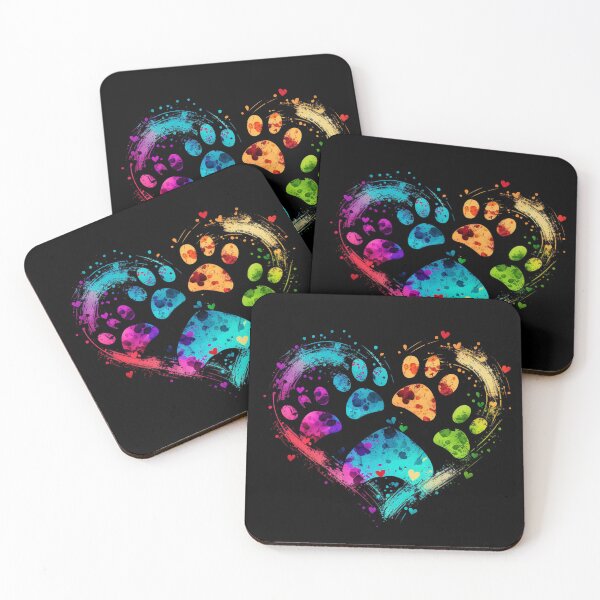 Item preview, Dog Paws Heart Shape designed and sold by ArtTees4U.