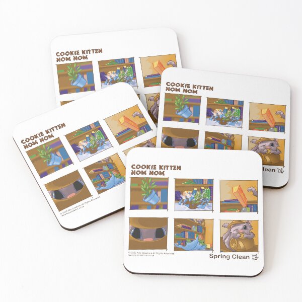 Item preview, Cookie Kitten Nom Nom - Spring Clean Comic Strip designed and sold by key-creations.