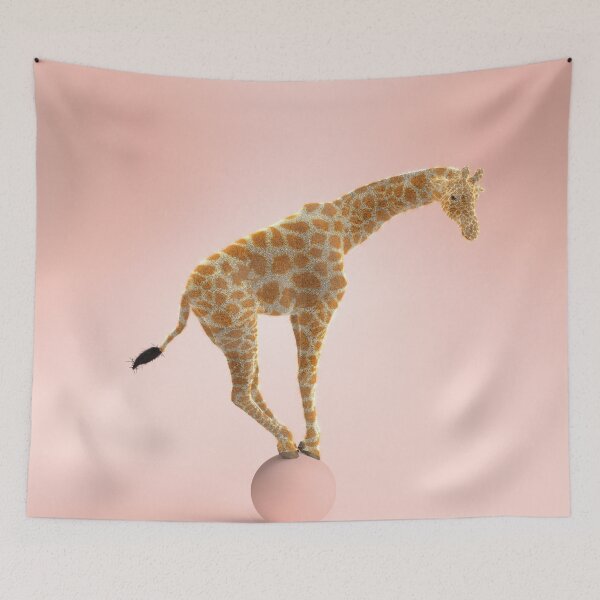 Item preview, Giraffe balancing on a ball designed and sold by professorguru.