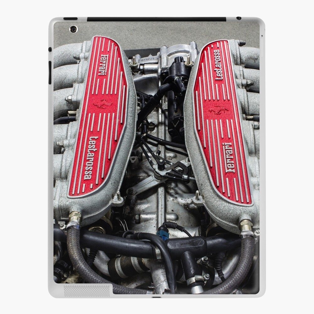 Ferrari Testarossa Flat 12 Engine Ipad Case Skin By Scottmcphoto Redbubble