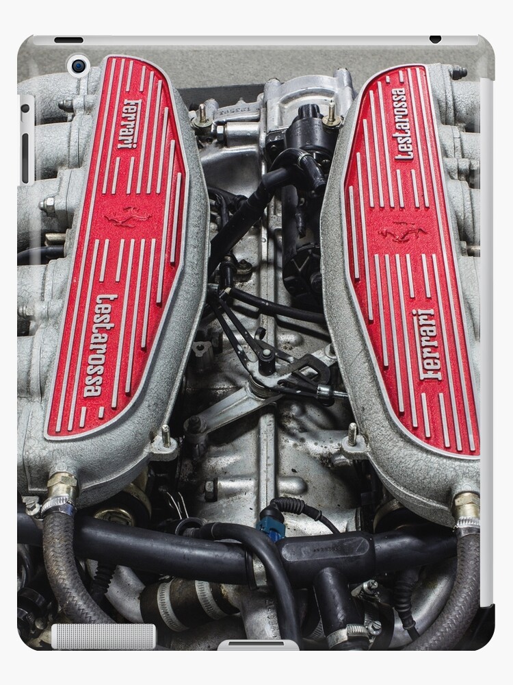 Ferrari Testarossa Flat 12 Engine Ipad Case Skin By Scottmcphoto Redbubble