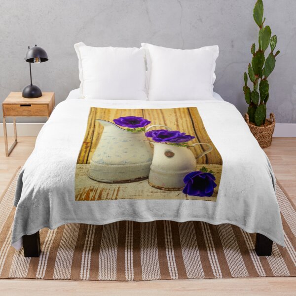 Item preview, Two French Pitches With Anemone Flowers designed and sold by Garry Gay.