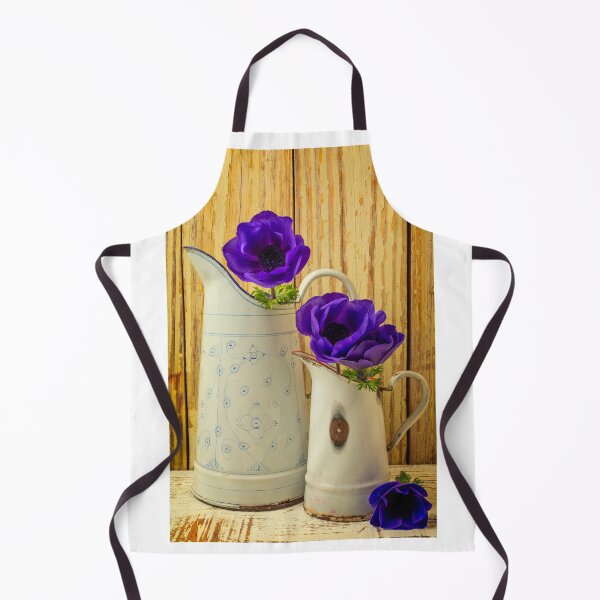 Item preview, Two French Pitches With Anemone Flowers designed and sold by Garry Gay.