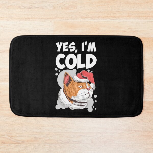 Item preview, Yes I am Cold Lazy Cat Face Cozy Chilly Days designed and sold by SweetbeStore.
