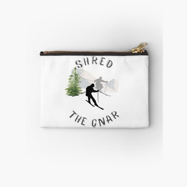 Artikelvorschau, Shred The Gnar Ski-Grafikdesign-T-Shirt entworfen und verkauft von Willow65625.