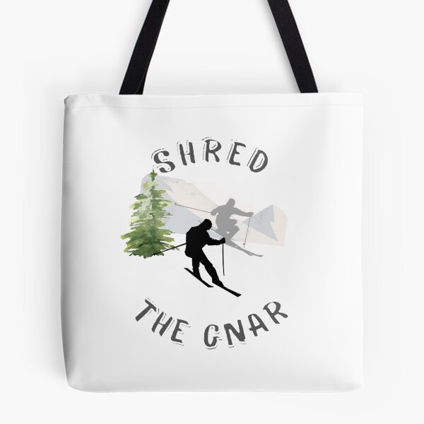 Item preview, Shred The Gnar Skiing Graphic Design T-Shirt designed and sold by Willow65625.