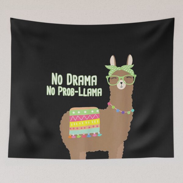 Item preview, No Drama No Prob-LLama designed and sold by thanguy252.