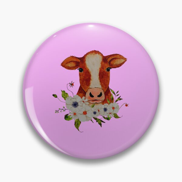 Item preview, Cow with flower Face,  designed and sold by TheCatmeow2000.