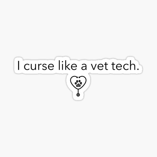 Item preview, I curse like a vet tech designed and sold by ShopVetMed.