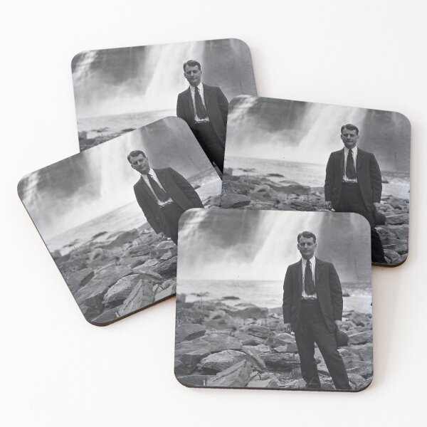 Item preview, Vintage Man at a Dam Genesee River, NY designed and sold by BGPickers.