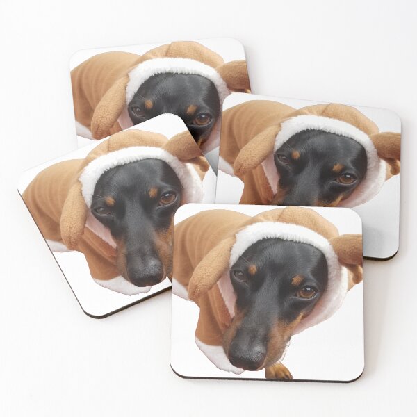 Item preview, Cute Dog in Costume Funny Dachshund Reindeer designed and sold by Jessica Weiss.