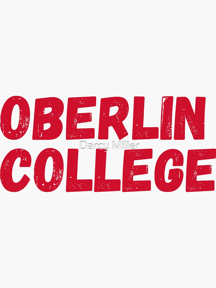 "oberlin college" Sticker for Sale by djmiller930 Redbubble