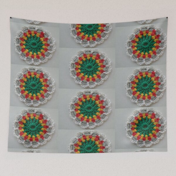 Item preview, crocheted a mandala - yarn - handmade // designed and sold by Lillrose.