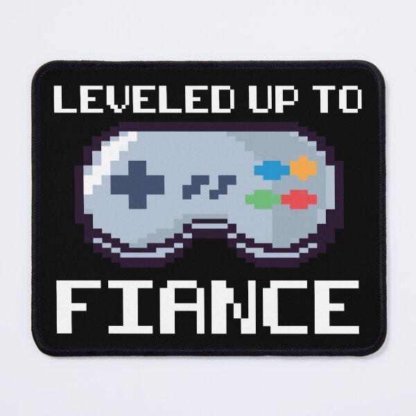 Item preview, leveled up to fiance funny gift for him engaged couple gaming designed and sold by SLY12.