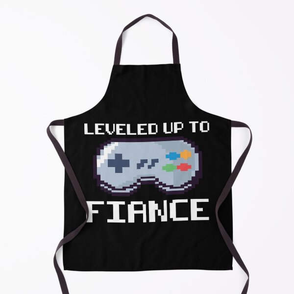 Item preview, leveled up to fiance funny gift for him engaged couple gaming designed and sold by SLY12.