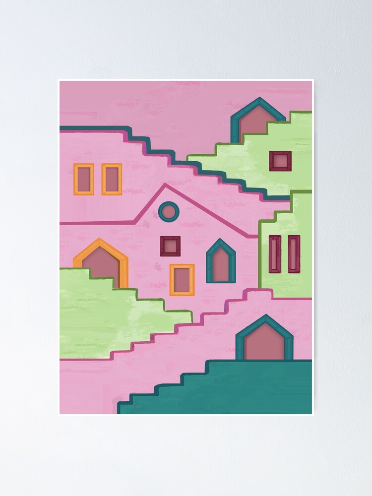 Poster Squid Game - Crazy Stairs, Wall Art, Gifts & Merchandise